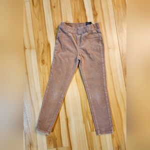 H&M Unisex Kids Size US 6, Beige Pull-on Pants, Cotton